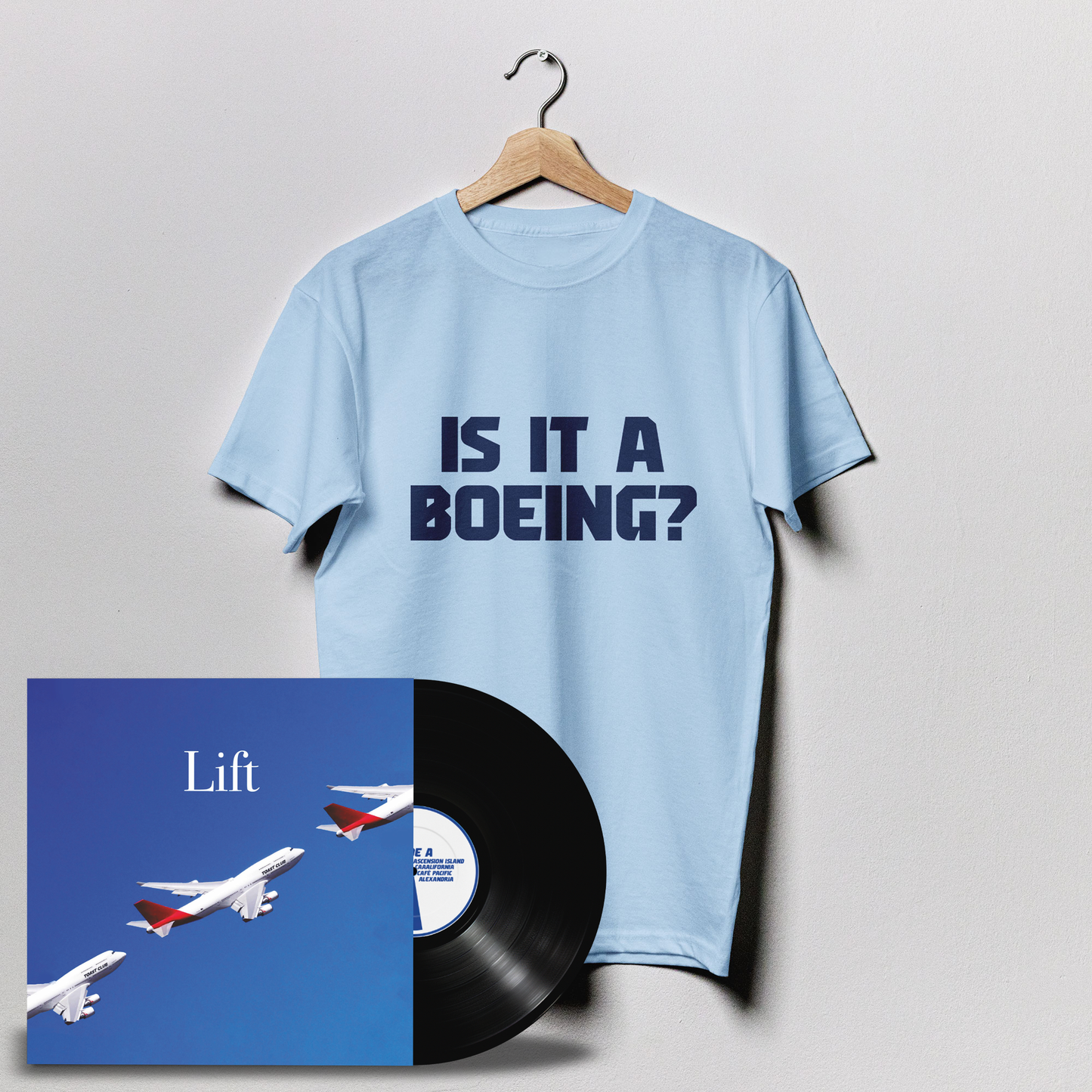 Is It A Boeing Blue | T-Shirt + Vinyl Bundle